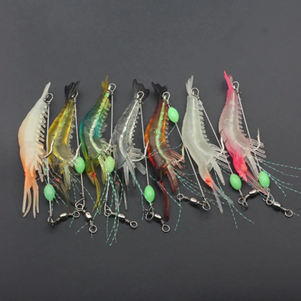 Artificial Luminous Shrimp Soft Lure Silicone Bait With Hook Swivels Sabikis Rig Red-eyed Lure Prawn Soft Bait 8.5cm/6g Swivel
Artificial Luminous Shrimp Soft Lure Silicone Bait With Hook Swivels Sabikis Rig Red-eyed Lure Prawn Soft Bait 8.5cm/6g Swivel