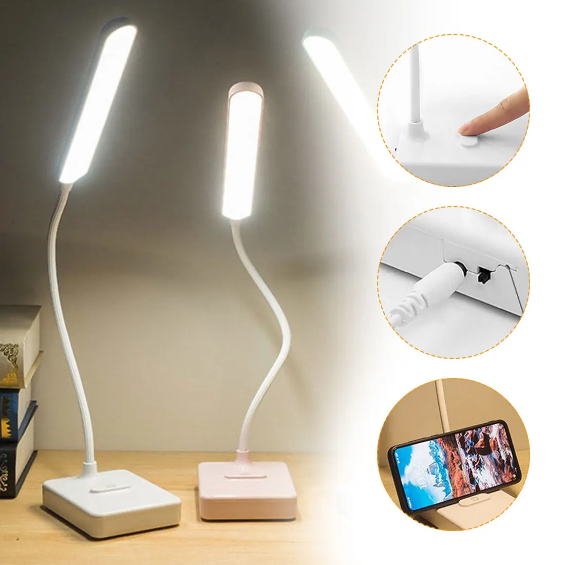 LED Desk Lamp Eye Protection Dimmable Reading Usb Charging Light Student Study Night Light Touch Switch Folding Table Lamp
LED Desk Lamp Eye Protection Dimmable Reading Usb Charging Light Student Study Night Light Touch Switch Folding Table Lamp