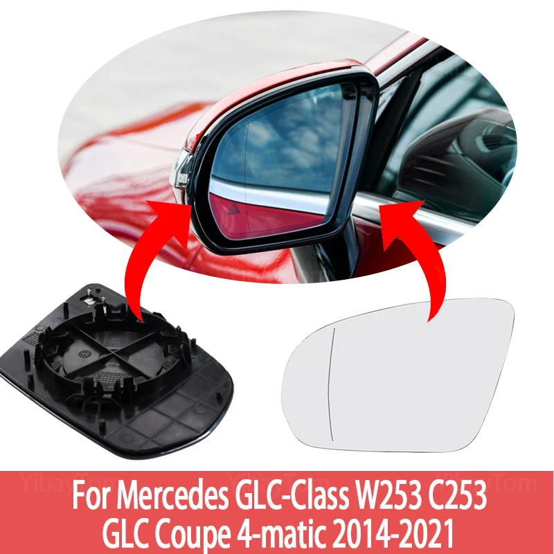 1pcs Replacement Wing Mirror Glass Left & Right for Mercedes GLC-Class W253 C253 GLC Coupe 4-matic 2014-2021 Heated
1pcs Replacement Wing Mirror Glass Left & Right for Mercedes GLC-Class W253 C253 GLC Coupe 4-matic 2014-2021 Heated