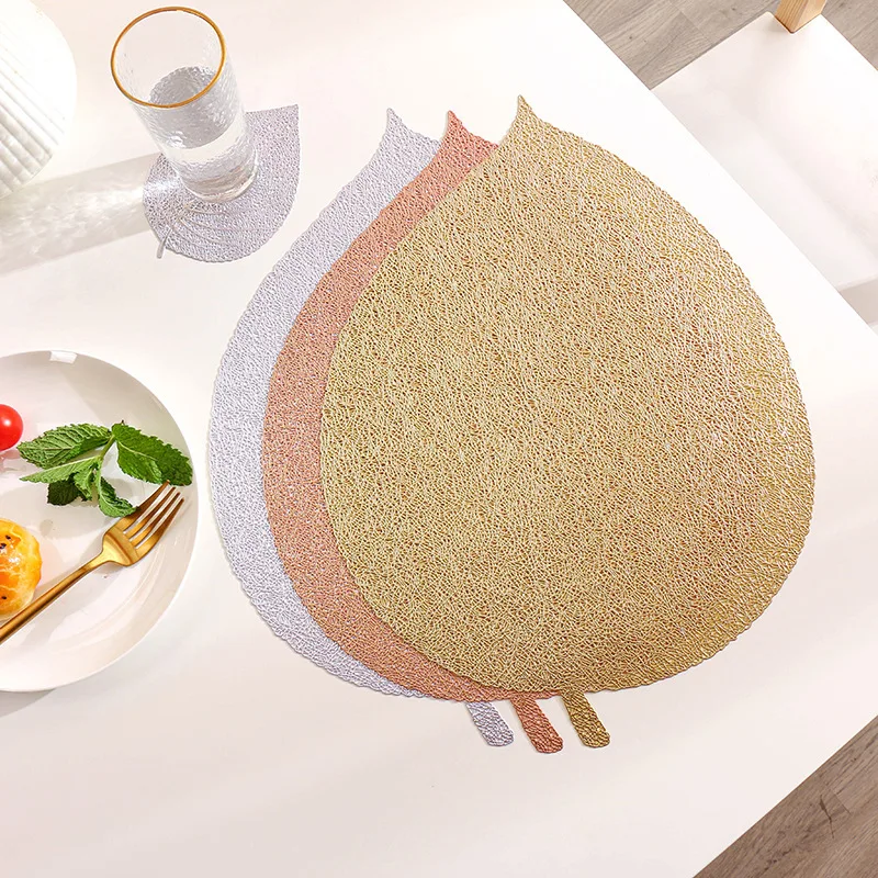 PVC Simple Leaves Oil Resistant Non-slip Kitchen Placemat Coaster Insulation Pad Dish Coffee Cup Table Mat Home Decor 51079
PVC Simple Leaves Oil Resistant Non-slip Kitchen Placemat Coaster Insulation Pad Dish Coffee Cup Table Mat Home Decor 51079