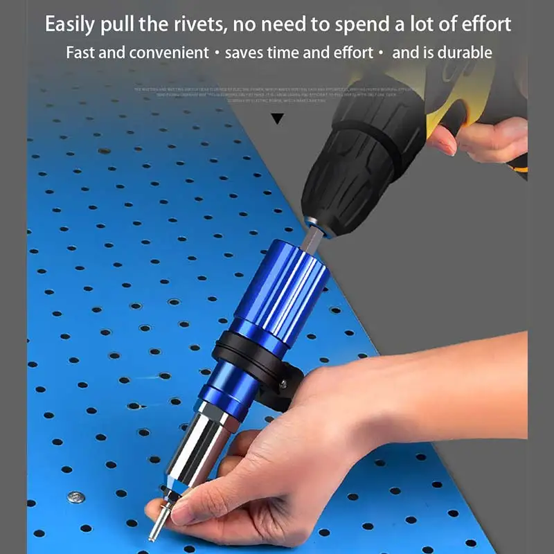 Threaded Rivet Tool Rivet Gun Electric 2.4mm-4.8mm Rivet Nut Gun Drill Adapter Cordless Riveting Tool Insert Nut Pull Rivet Tool
Threaded Rivet Tool Rivet Gun Electric 2.4mm-4.8mm Rivet Nut Gun Drill Adapter Cordless Riveting Tool Insert Nut Pull Rivet Tool