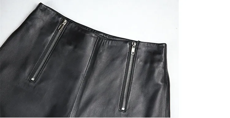 Spring Autumn OL elegant Wide-leg High quality Sheepskin Genuine Leather Ninth pants C637 
Spring Autumn OL elegant Wide-leg High quality Sheepskin Genuine Leather Ninth pants C637