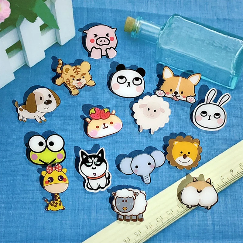 Fashion Animal Pin Cute Acrylic Metal Brooch Girl Student Cartoon Bear Rabbit Badge Clothing Bag Jewelry Children's Gifts
Fashion Animal Pin Cute Acrylic Metal Brooch Girl Student Cartoon Bear Rabbit Badge Clothing Bag Jewelry Children's Gifts