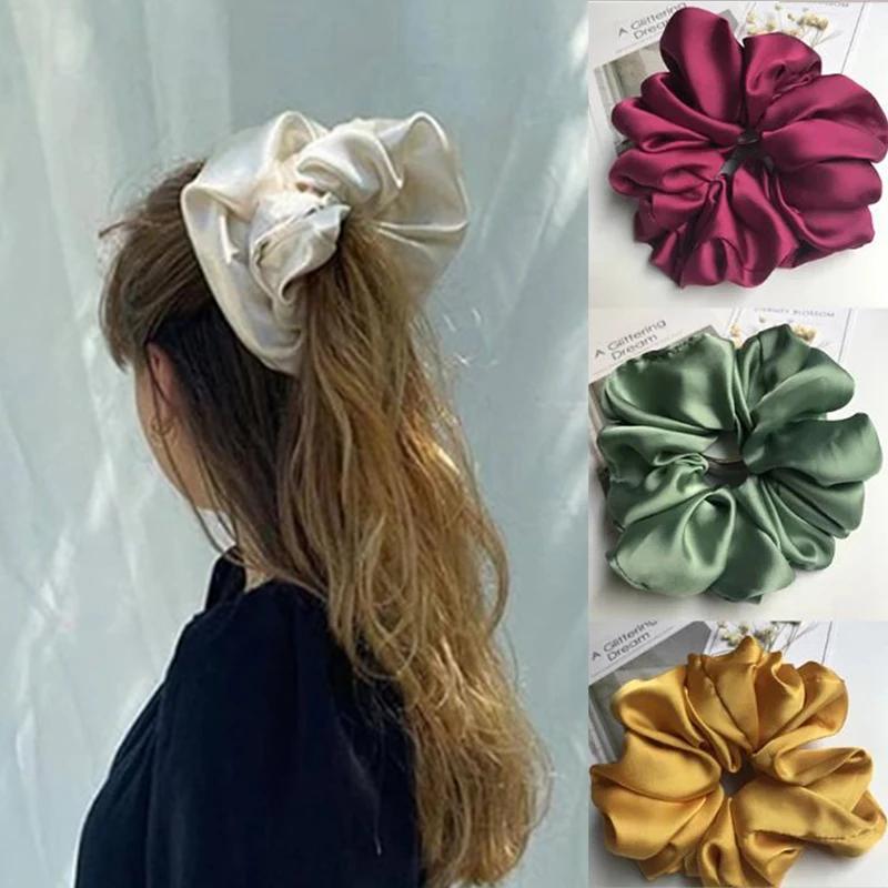 Big Rubber Hair Ties Elastic Hair Bands Girs Ponytail Holder Smooth Satin Scrunchie Oversized Scrunchies Women Hair Accessories
Big Rubber Hair Ties Elastic Hair Bands Girs Ponytail Holder Smooth Satin Scrunchie Oversized Scrunchies Women Hair Accessories