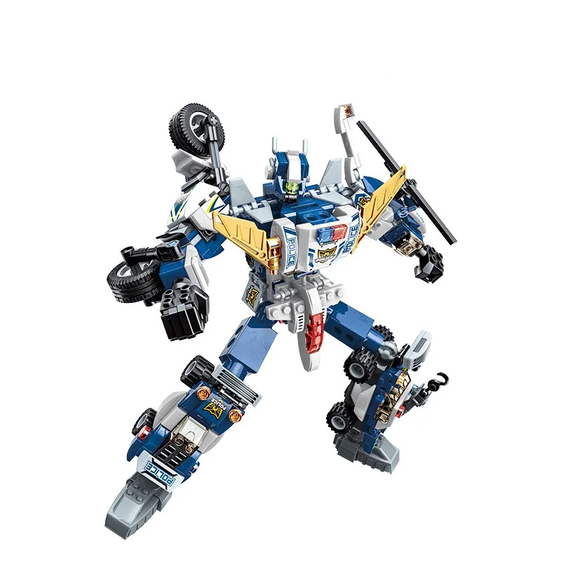 Enlighten 41104 Transformation 6 in 1 City Police Mecha Deformation Guard Robot Building Block Set Boys Educational Bricks Toys
Enlighten 41104 Transformation 6 in 1 City Police Mecha Deformation Guard Robot Building Block Set Boys Educational Bricks Toys
