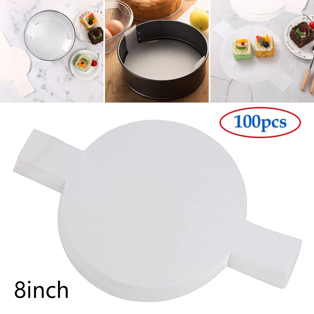 100pcs 8 Inches Round Non-Stick Parchment Paper Liner Bbq Oven Patty Hamburger Paper Non-Stick Oil Pad Cake Dessert Baking Mat
100pcs 8 Inches Round Non-Stick Parchment Paper Liner Bbq Oven Patty Hamburger Paper Non-Stick Oil Pad Cake Dessert Baking Mat