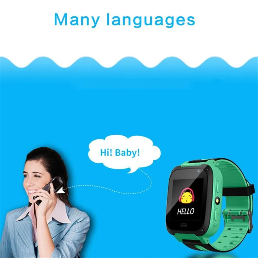 Детские Смарт-часы SOS телефон часы для детей с Sim-картой фото водонепроницаемый IP67