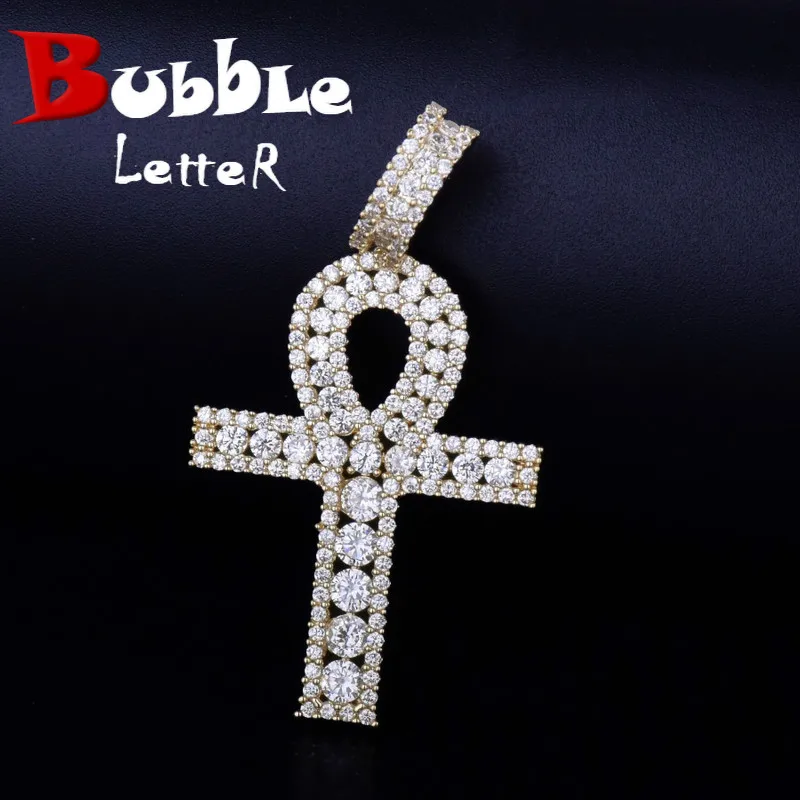 Ankh Cross Pendant Gold Color Copper Material Iced Zircon Egyptian Key of Life Pendant Necklace Men Women Hip Hop Jewelry
Ankh Cross Pendant Gold Color Copper Material Iced Zircon Egyptian Key of Life Pendant Necklace Men Women Hip Hop Jewelry