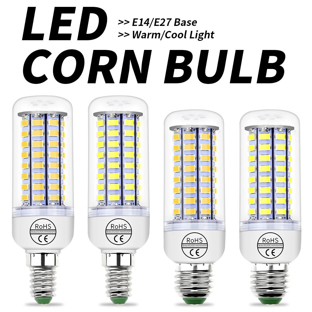 

E27 Corn Light 220V E14 LED Bulb G9 Lamp For Home Ampoule LED GU10 Spotlight 3W 5W 7W 9W 15W 20W B22 LED Energy Saving Lampara