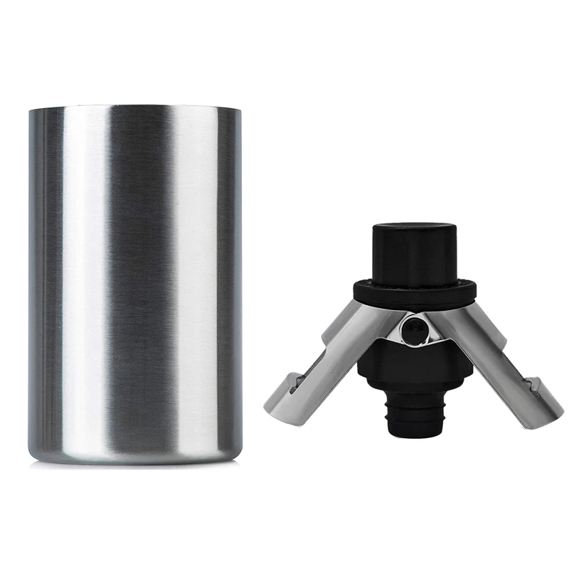 1Pcs Insulated Wine Cooler Bucket With Wine Aerator & 1Pcs Stainless Steel Champagne Stopper With Pump
1Pcs Insulated Wine Cooler Bucket With Wine Aerator & 1Pcs Stainless Steel Champagne Stopper With Pump