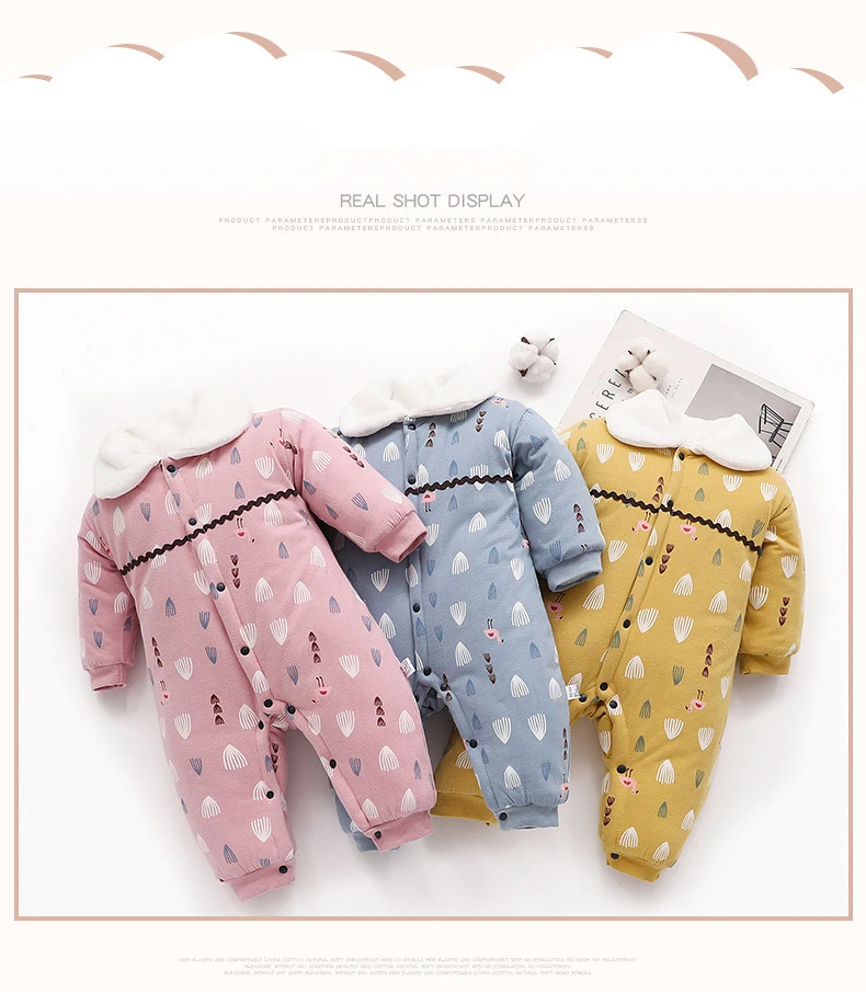 2020 Baby Winter Rompers Thick Warm Baby Girl Boy Clothes Toddler Infant Jumpsuit Overalls Newborn Clothing Baby Girl Romper
2020 Baby Winter Rompers Thick Warm Baby Girl Boy Clothes Toddler Infant Jumpsuit Overalls Newborn Clothing Baby Girl Romper