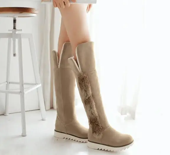 Womens Flat Heel Over The Knee High Boots Plush Fur Winter warm Snow Shoes
Womens Flat Heel Over The Knee High Boots Plush Fur Winter warm Snow Shoes