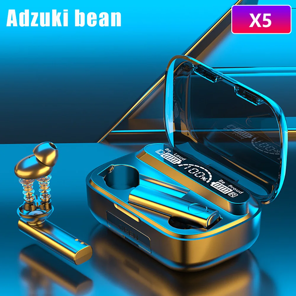 X5 TWS Wireless Bluetooth Headphones Auto Pairing Noise Reduction Headset V5.1 IPX7 Waterproof Sports Earphones with Charge Box
X5 TWS Wireless Bluetooth Headphones Auto Pairing Noise Reduction Headset V5.1 IPX7 Waterproof Sports Earphones with Charge Box
