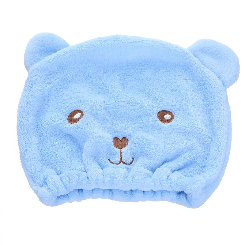 Hair Cap Hair Bonnet Shower Cap Coral Fleece Cartoon Bear Hair-Drying Cap Super Absorbent Thickened Adult Shower Cap 1PCs
Hair Cap Hair Bonnet Shower Cap Coral Fleece Cartoon Bear Hair-Drying Cap Super Absorbent Thickened Adult Shower Cap 1PCs