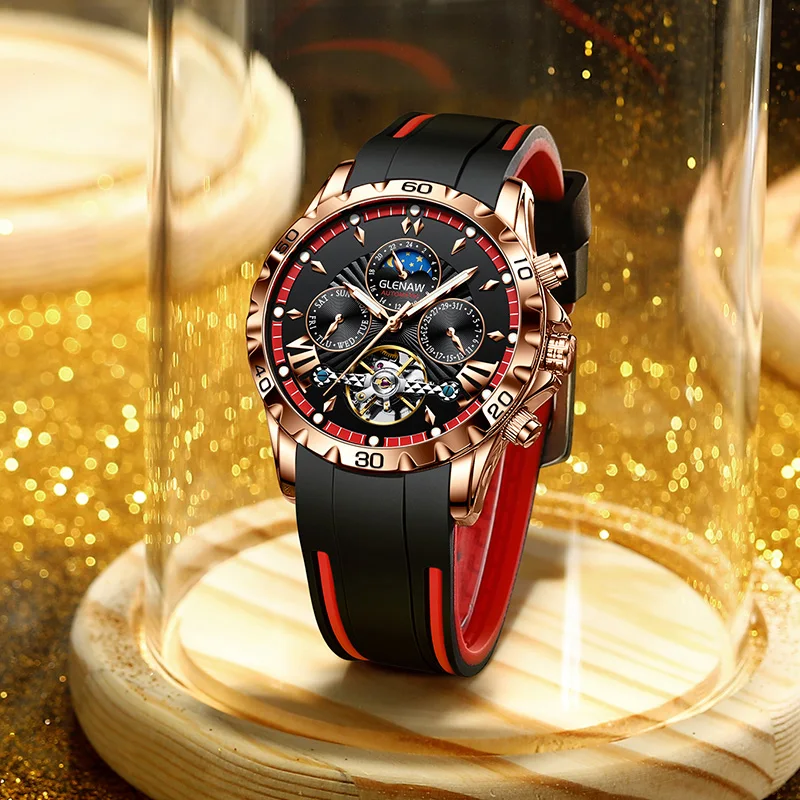 Men's Mechanical Watch Luxury Brand Men's Watch Fashion Multifunctional Clock Waterproof Silicone Watch Relogio Masculino 2021
Men's Mechanical Watch Luxury Brand Men's Watch Fashion Multifunctional Clock Waterproof Silicone Watch Relogio Masculino 2021
