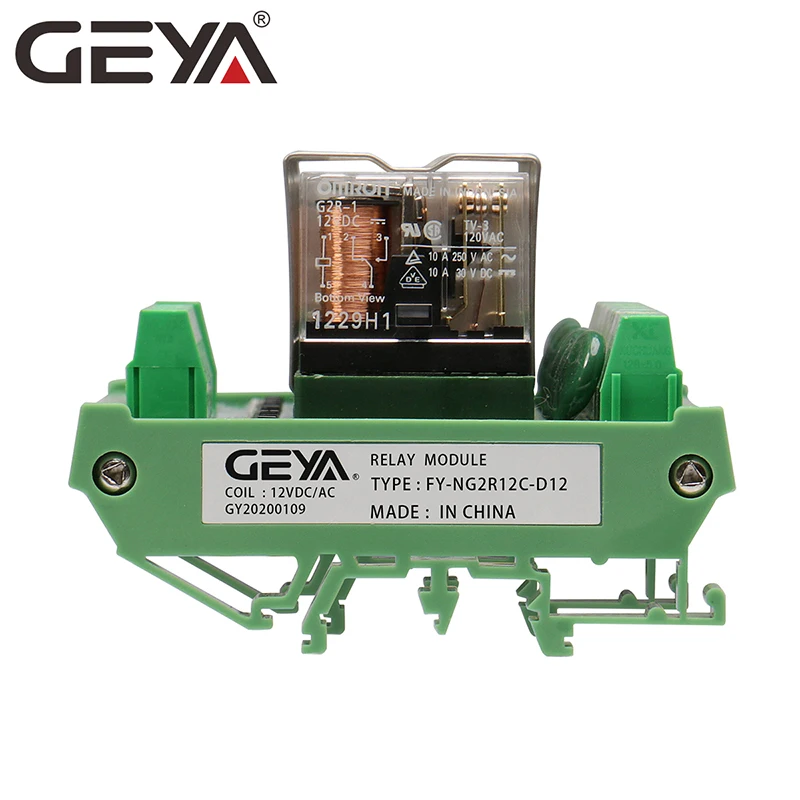 GEYA NG2R Din Rail 12 Group Relay Module Omron Replaceable Relay Board 12VDC 24VDC SPDT RELAY
GEYA NG2R Din Rail 12 Group Relay Module Omron Replaceable Relay Board 12VDC 24VDC SPDT RELAY