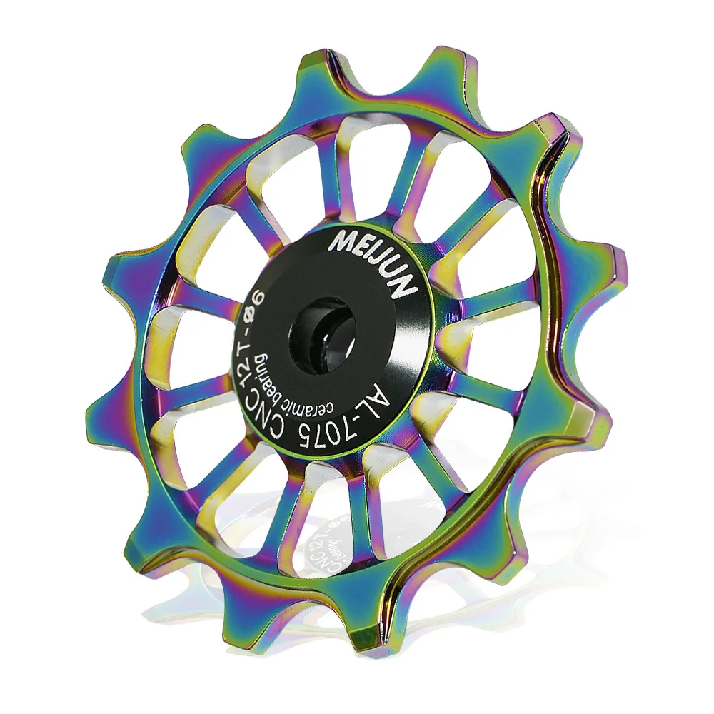 12T Bicycle Derailleur Guide Wheel Ceramic Bearing 10 Speed MTB Road Bike Pulley Jockey Narrow and Wide Roller 4/5/6mm Oil Slick
12T Bicycle Derailleur Guide Wheel Ceramic Bearing 10 Speed MTB Road Bike Pulley Jockey Narrow and Wide Roller 4/5/6mm Oil Slick