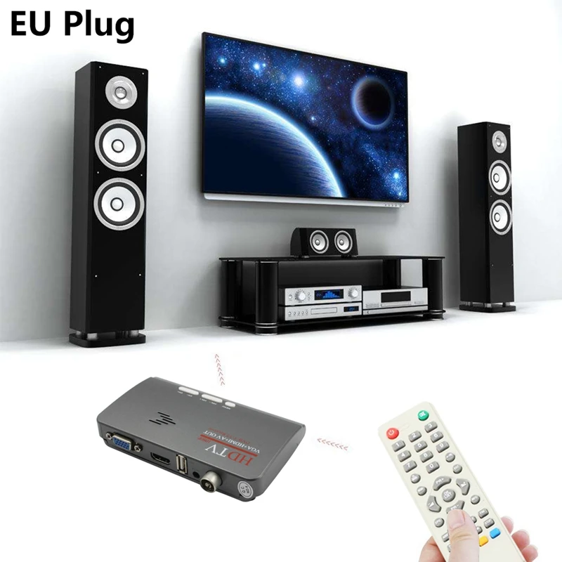 2018 Новый Цифровой HDMI DVB-T/T2 dvbt2 TV VGA модный преобразователь приемника | Электроника