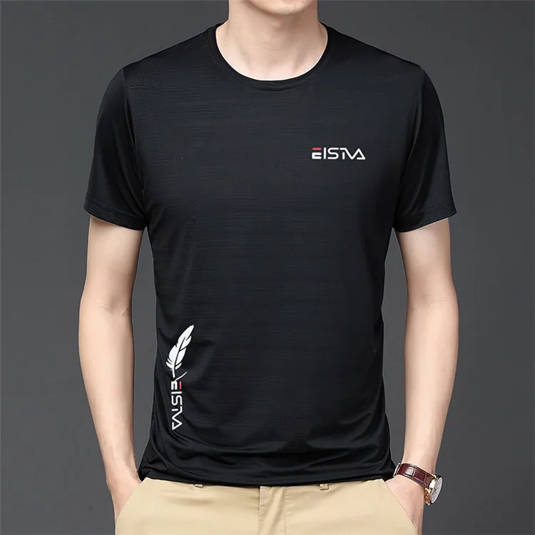 High Quality Luxury Men's T-shirt Short-sleeved Ice Silk Printing Casual Bottoming Shirt Male Streetwear Graphic T-shirt
High Quality Luxury Men's T-shirt Short-sleeved Ice Silk Printing Casual Bottoming Shirt Male Streetwear Graphic T-shirt