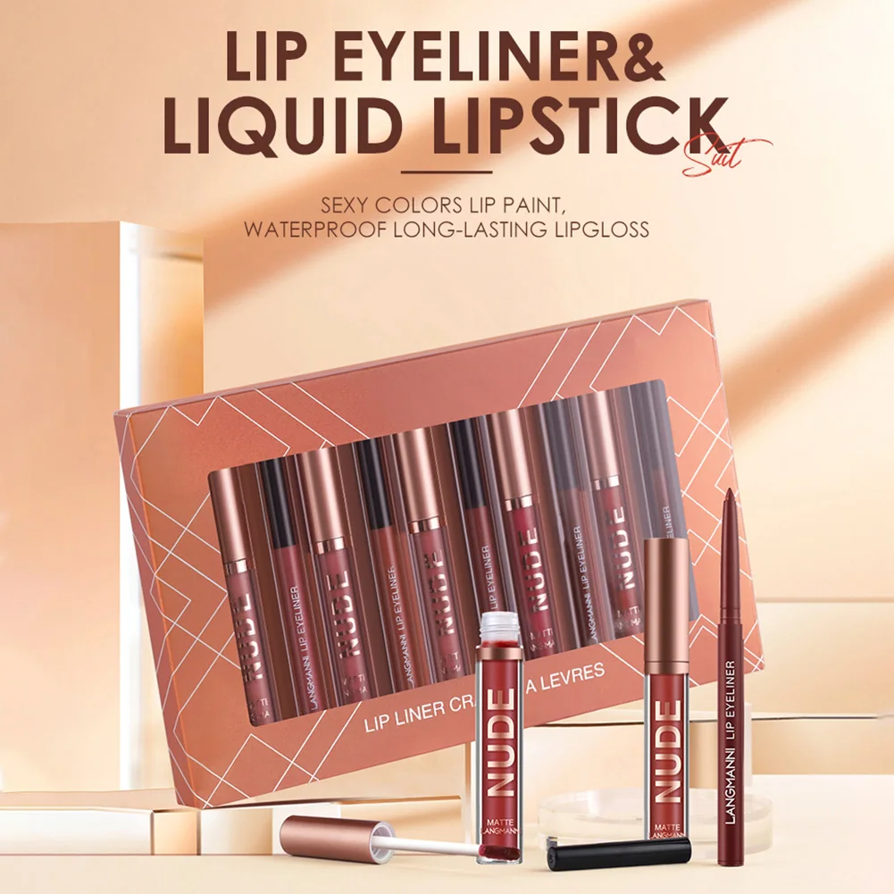 12pcs Liquid Lipstick and Lip Liner Pen Set Waterproof Long Lasting Matte Lip Gloss Makeup Kit for Party Date Daily Wear
12pcs Liquid Lipstick and Lip Liner Pen Set Waterproof Long Lasting Matte Lip Gloss Makeup Kit for Party Date Daily Wear