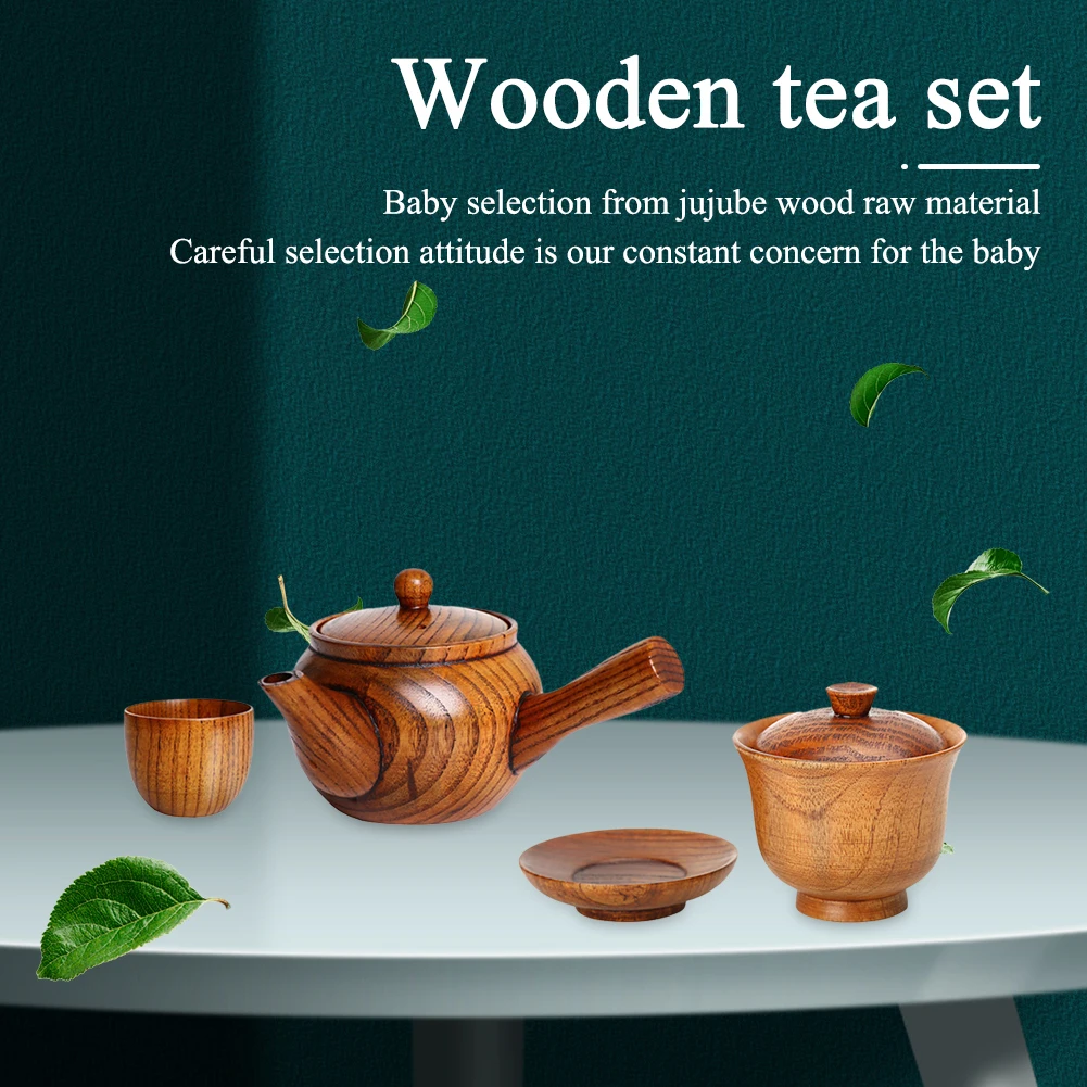 Top Quality Dropshipping Wooden Tea Pot with Lid and Filter Unbreakable Wood Tea Cup Gaiwan Kung Fu Tea Set Tea Cup Set
Top Quality Dropshipping Wooden Tea Pot with Lid and Filter Unbreakable Wood Tea Cup Gaiwan Kung Fu Tea Set Tea Cup Set