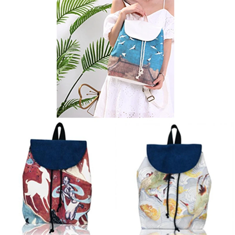 Женский рюкзак Этническая старинная Холщовая Сумка на шнурке через плечо китайская женская школьная сумка подарок
Женский рюкзак Этническая старинная Холщовая Сумка на шнурке через плечо китайская женская школьная сумка подарок