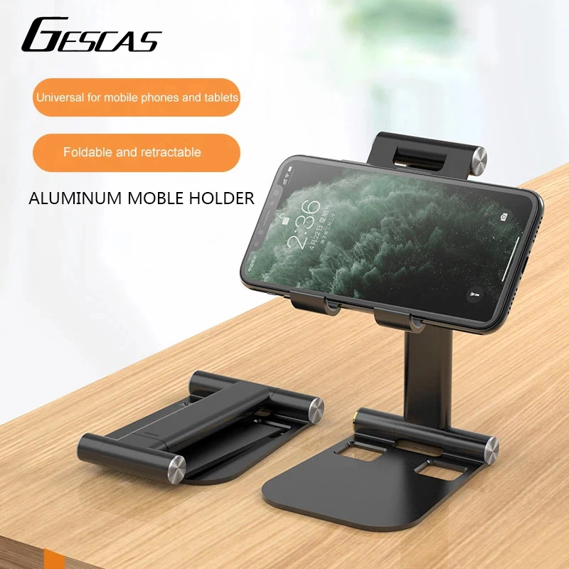 GESCAS Desktop Mobile Phone Stand Holder For IOS Phone Universal Aluminium Alloy Adjustable Metal Table Tablet Holder Stand
GESCAS Desktop Mobile Phone Stand Holder For IOS Phone Universal Aluminium Alloy Adjustable Metal Table Tablet Holder Stand