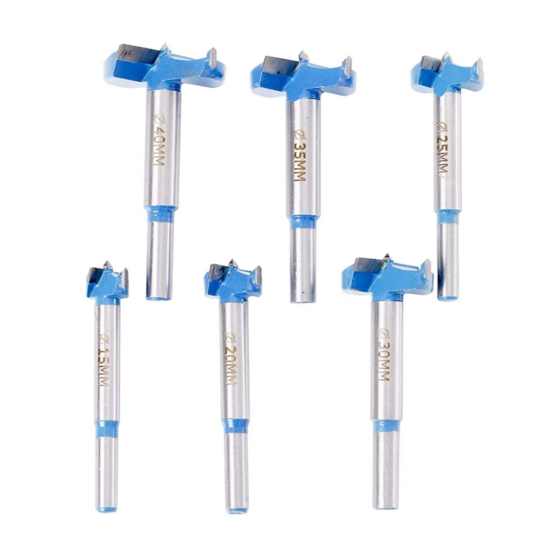 Набор сверл Forstner, 15-40 мм, 6 шт. твердосплавных сверл форстнера, высокоскоростной стальной инструмент для дерева
Набор сверл Forstner, 15-40 мм, 6 шт. твердосплавных сверл форстнера, высокоскоростной стальной инструмент для дерева