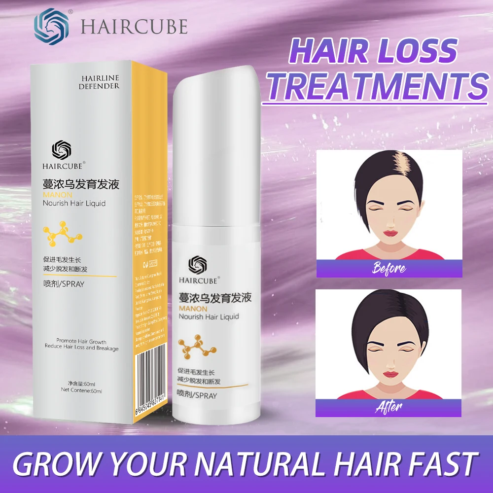 Спрей HAIRCUBE против выпадения волос для быстрого роста мужчин и женщин жидкая