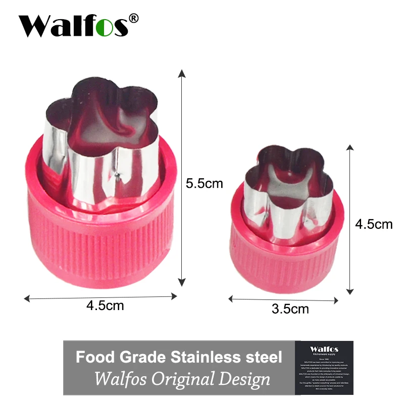 WALFOS 8 Pieces Stainless Steel Flower Star Shape Vegetable Fruit Cutter Mold Cake Cookies Cutting Shape Cake Baking Tools
WALFOS 8 Pieces Stainless Steel Flower Star Shape Vegetable Fruit Cutter Mold Cake Cookies Cutting Shape Cake Baking Tools