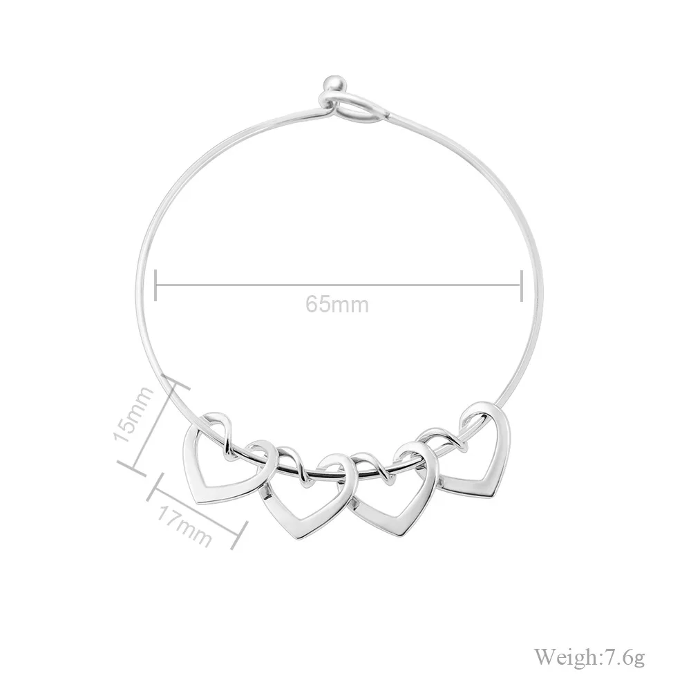 Stainless Steel Hearts Charms Bracelets for Women Men Customize Bracelet With Names Dates Bangles Custom Jewelry Family Gifts
Stainless Steel Hearts Charms Bracelets for Women Men Customize Bracelet With Names Dates Bangles Custom Jewelry Family Gifts
