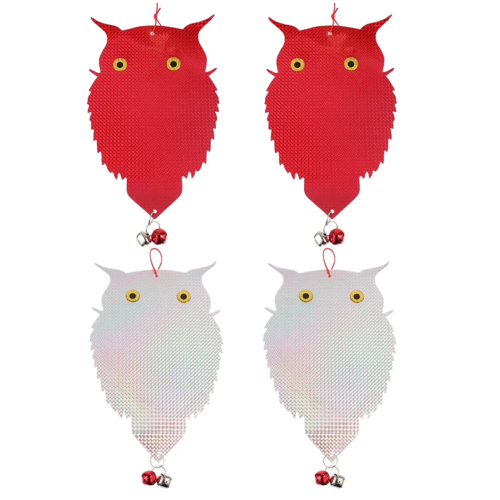 4Pcs Bird Deterrent Scare Owls Fake Owls Hanging Reflective Owls for Garden
4Pcs Bird Deterrent Scare Owls Fake Owls Hanging Reflective Owls for Garden