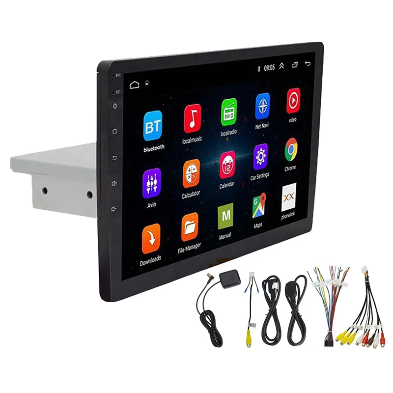 

10.1 inch 1+16G Android 9.1 Car Multimedia Player 1Din Radio with Up Down Adjustable Sn bluetooth GPS MP5 Player