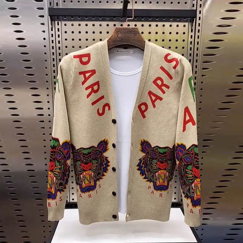 Cardigan jacket men's knitted sweater jacket spirit boy personality versatile top thin
Cardigan jacket men's knitted sweater jacket spirit boy personality versatile top thin