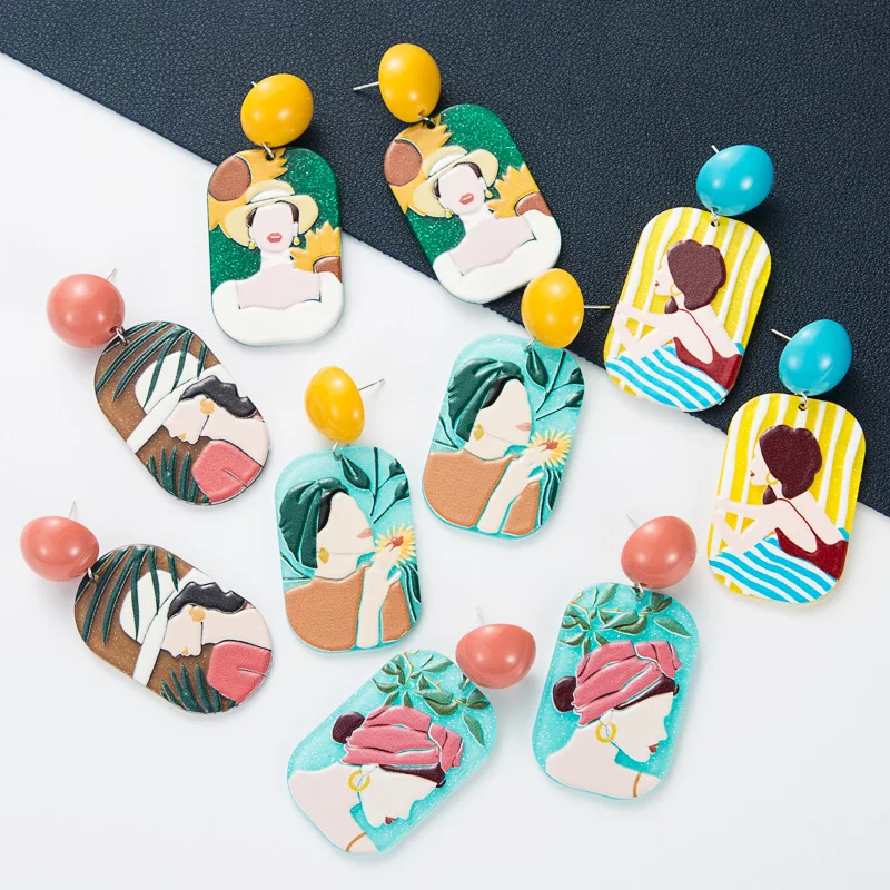 Fashion Summer Earring Unique Sunflower Girl Boho Resin Earring For Women Girls Gifts Korean Geometric Sweet Earring 2021 New
Fashion Summer Earring Unique Sunflower Girl Boho Resin Earring For Women Girls Gifts Korean Geometric Sweet Earring 2021 New