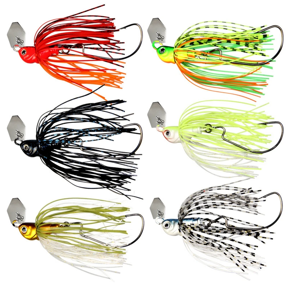 2pcs 13 g/17g Spinner Bait Jig head Sequins Beards Sea Bass Fishing Tackle Wobblers Buzzbait Rubber Skirt SpinnerBait Pike Lure
2pcs 13 g/17g Spinner Bait Jig head Sequins Beards Sea Bass Fishing Tackle Wobblers Buzzbait Rubber Skirt SpinnerBait Pike Lure
