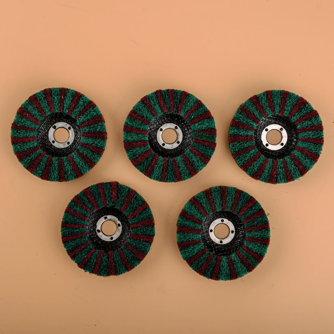 5pcs 100mm 4" Scouring Pad Flap Polishing Wheel Abrasive Buffing Disc 150# & 240# Grit For Angle Grinder Metal Finishing
5pcs 100mm 4" Scouring Pad Flap Polishing Wheel Abrasive Buffing Disc 150# & 240# Grit For Angle Grinder Metal Finishing