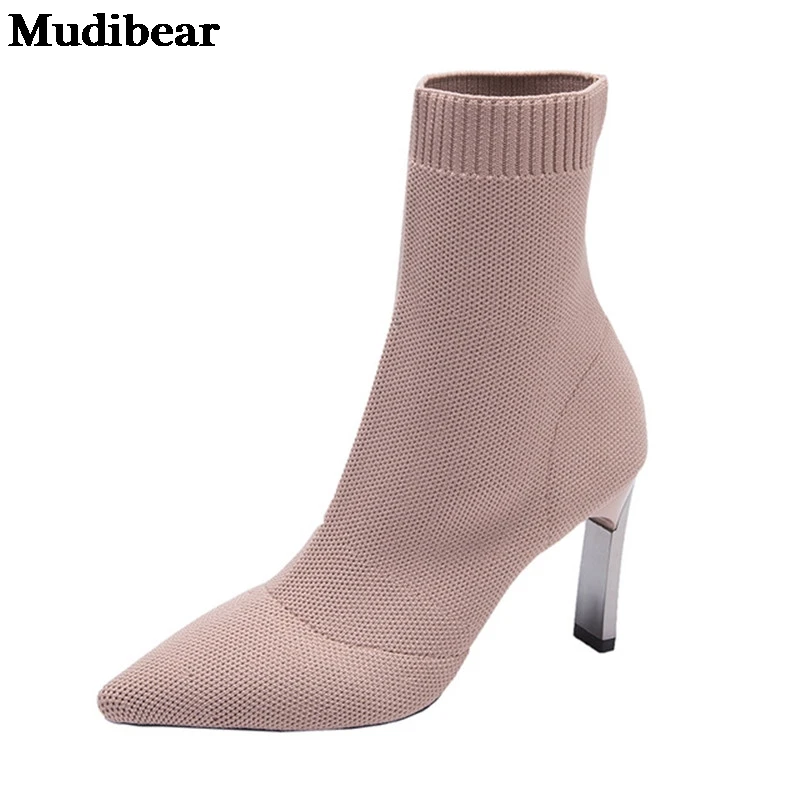 Mudibear Sock Boots Women Fashion 2019 High Heel Shoes Sexy Ankle Booties Black Slip Thin Heels Shoes Woman Ladies Party Boot
Mudibear Sock Boots Women Fashion 2019 High Heel Shoes Sexy Ankle Booties Black Slip Thin Heels Shoes Woman Ladies Party Boot