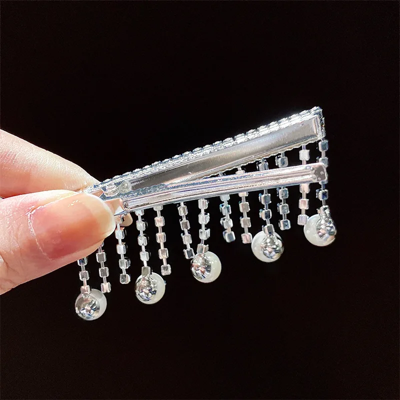 Korean Rhinestone Tassel Hairpin For Women Jewelry Elegant Imitation Pearl Barrettes Fashion Wedding Hair Clips Hair Accessories
Korean Rhinestone Tassel Hairpin For Women Jewelry Elegant Imitation Pearl Barrettes Fashion Wedding Hair Clips Hair Accessories