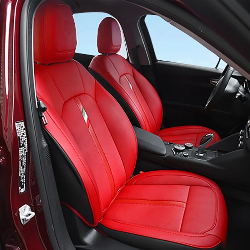 Leather car seat cushion protective cover decorative protective pad For Alfa Romeo Giulia Interior Accessories 
Leather car seat cushion protective cover decorative protective pad For Alfa Romeo Giulia Interior Accessories