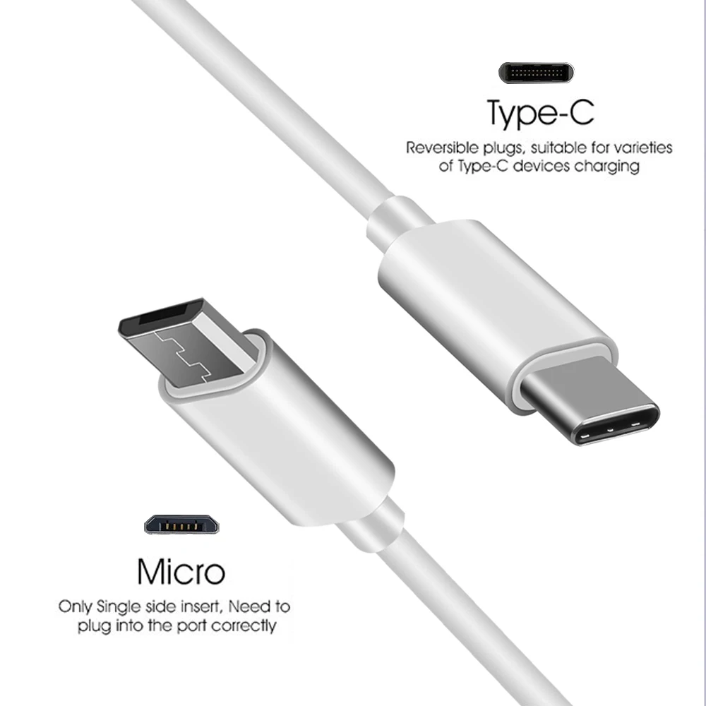 Новый кабель Type C USB к Micro адаптер для быстрой зарядки шнур штекер-штекер 2 0 MacBook IMac