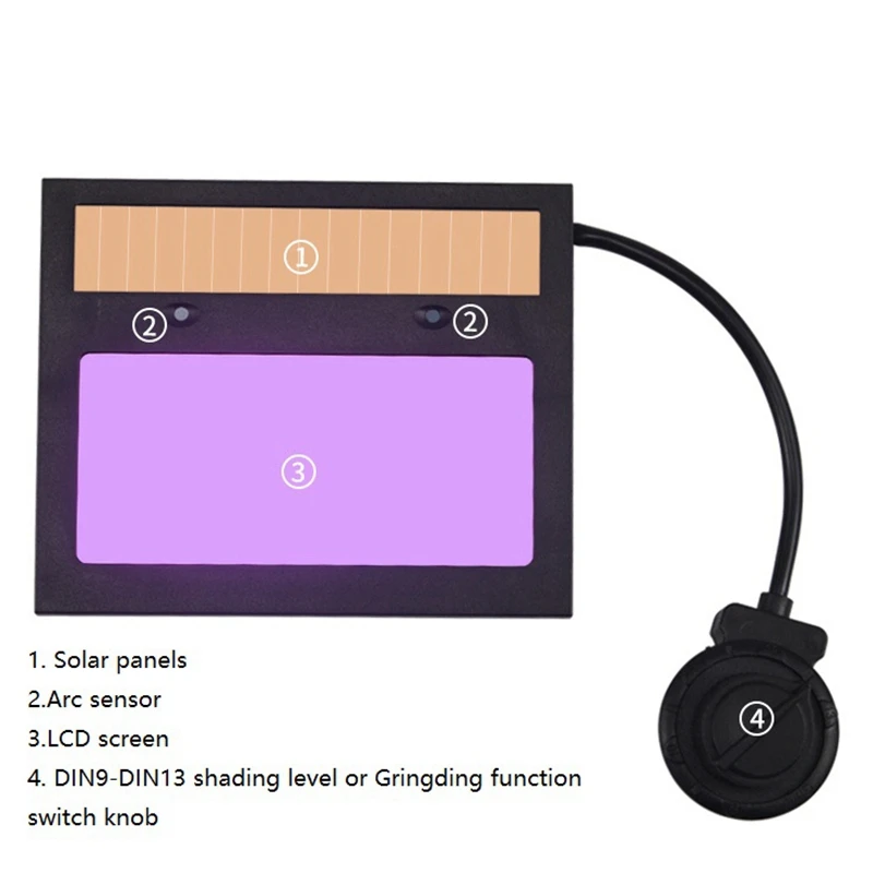 Solar Auto Darkening Welding Lens Panel Welding Helmet Mask Automatic Filtering Lampshade Eye Goggles
Solar Auto Darkening Welding Lens Panel Welding Helmet Mask Automatic Filtering Lampshade Eye Goggles