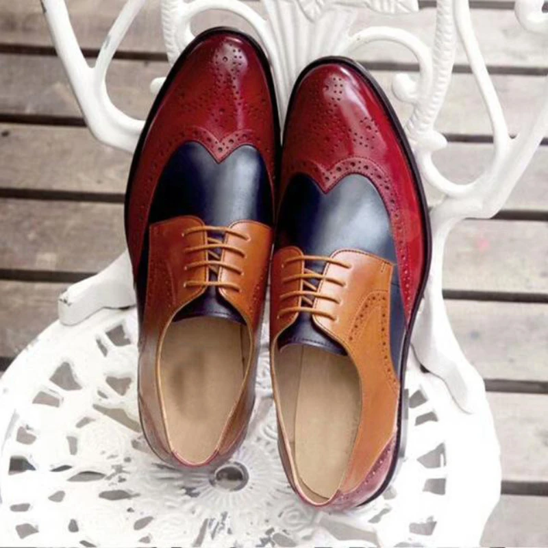 

Удобные мужские полуботинки, оксфорды, шнуровка, смешанные цвета, أحская أحchaussures Chaussures мужская обувь KE681