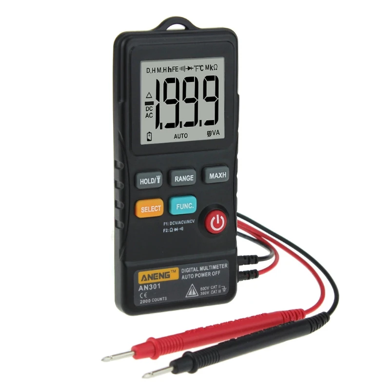 2021 New AN301 Mini Digital Multimeter AC DC Voltmeter Voltage Resistance Meter with LED
2021 New AN301 Mini Digital Multimeter AC DC Voltmeter Voltage Resistance Meter with LED