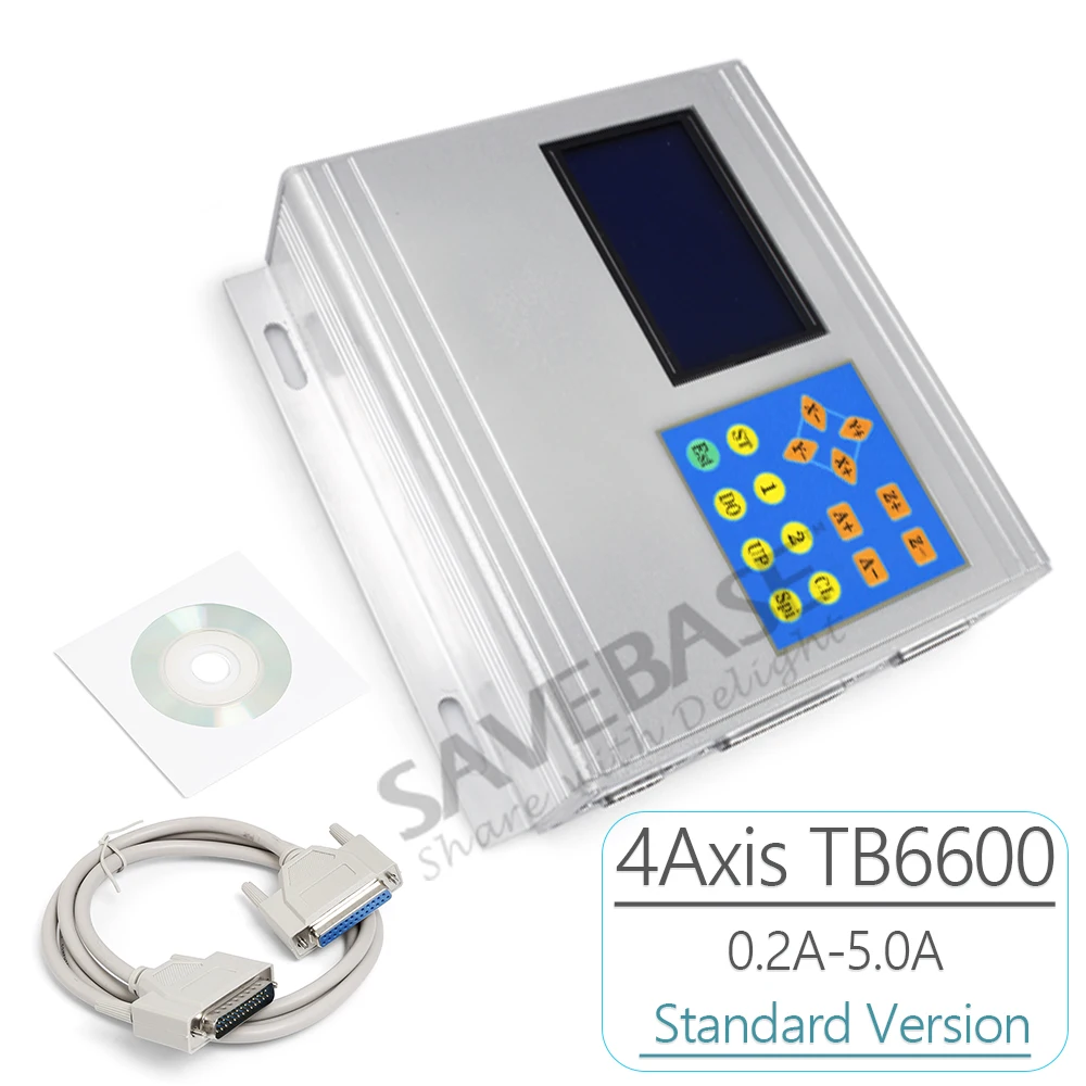 Высоко Интегрированный 4 оси ЧПУ TB6600 Шаговый Драйвер Nema23/Nema24/Nema34 0.2 5A Коробка|display