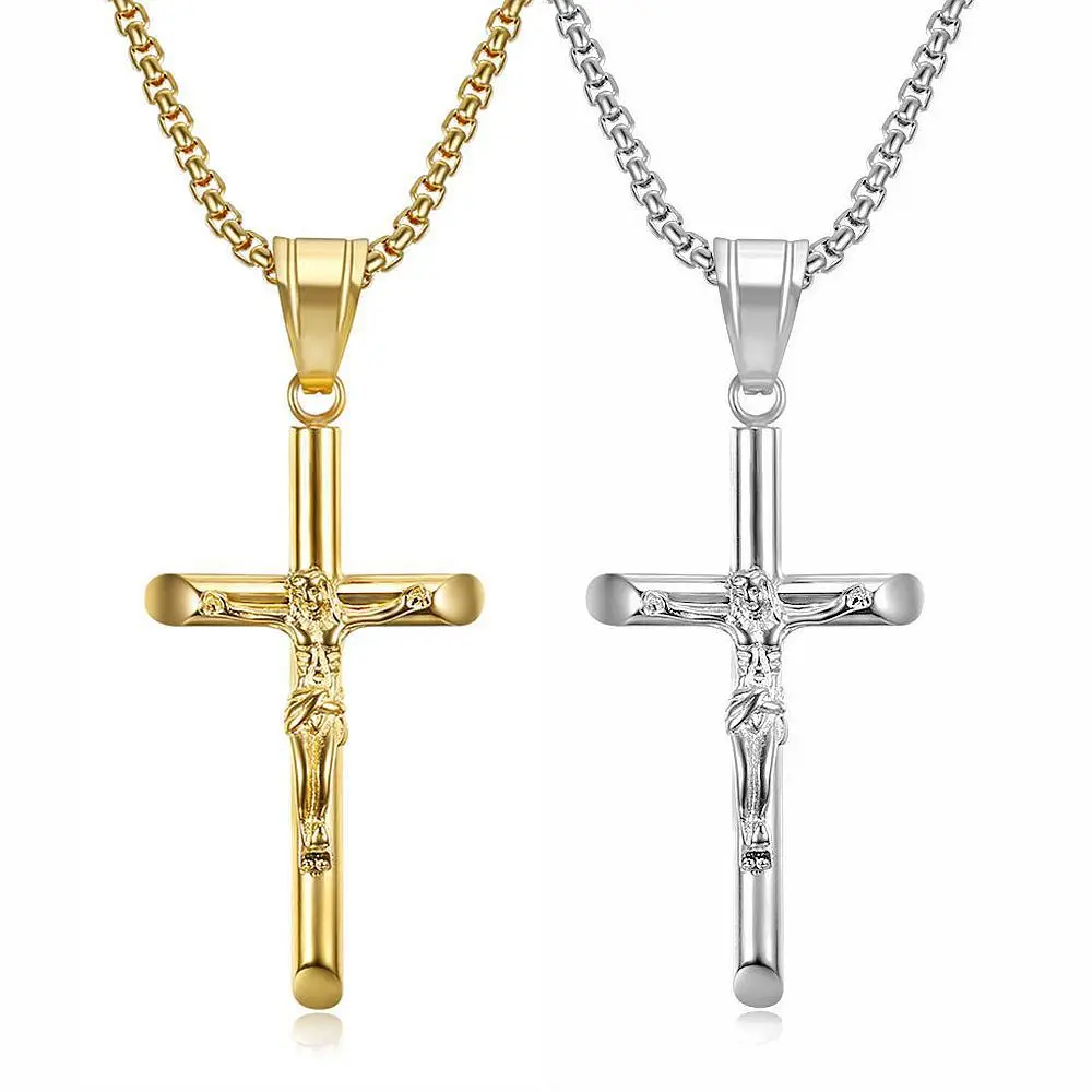 WANGAIYAO new fashion titanium steel gilded Catholic Jesus cross couple pendant necklace birthday men and women pendant
WANGAIYAO new fashion titanium steel gilded Catholic Jesus cross couple pendant necklace birthday men and women pendant