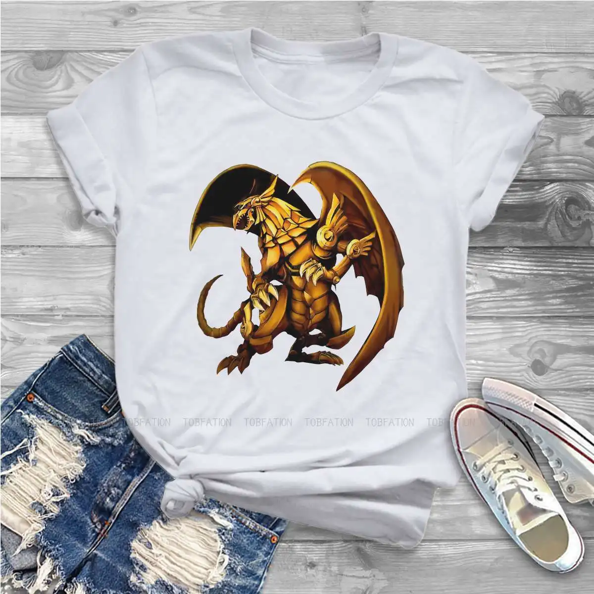 The Winged Dragon of Ra Cute Girls Women T-Shirt Yu Gi Oh Duel Monsters Cards Game Blusas Casual Short Sleeve Oversized Tops
The Winged Dragon of Ra Cute Girls Women T-Shirt Yu Gi Oh Duel Monsters Cards Game Blusas Casual Short Sleeve Oversized Tops