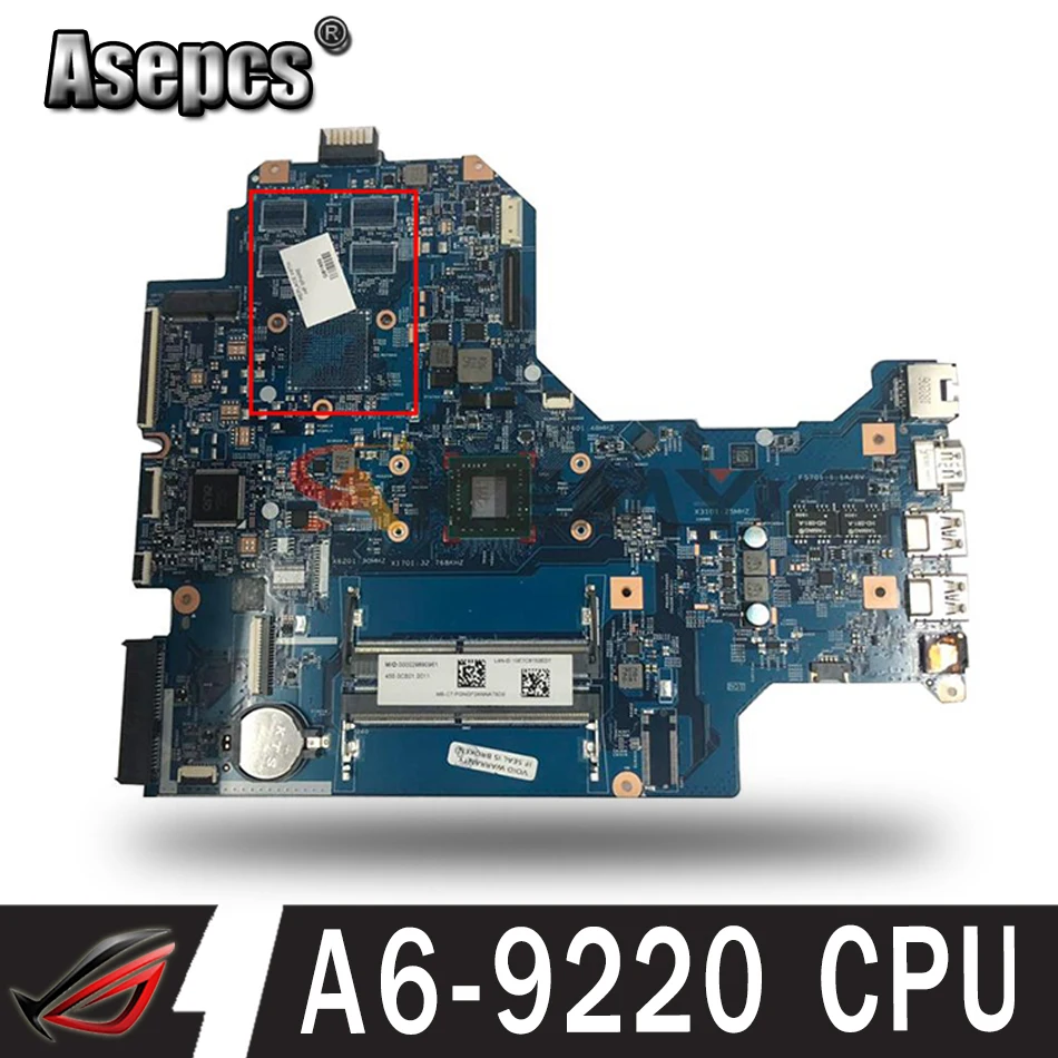 926191-601 926191-001 For HP 17-AK 17Z-AK 17Z-AK000 16892-2 Laptop motherboard A6-9220 CPU DDR4
926191-601 926191-001 For HP 17-AK 17Z-AK 17Z-AK000 16892-2 Laptop motherboard A6-9220 CPU DDR4