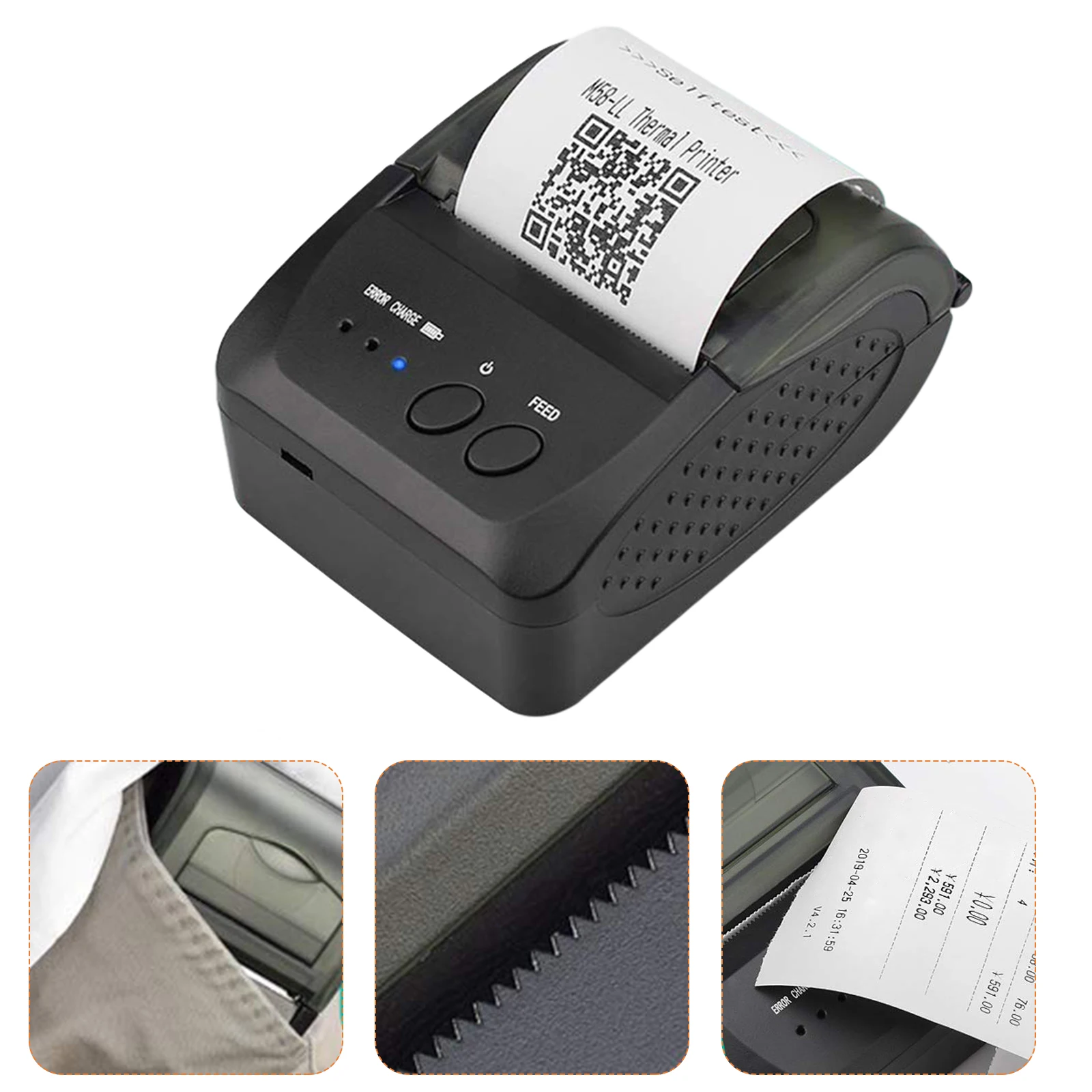 Bluetooth Printer Thermal Printer with 6 Rolls Printing Papers Receipt POS Printer Thermal Bill Printer for Windows Android iOS
Bluetooth Printer Thermal Printer with 6 Rolls Printing Papers Receipt POS Printer Thermal Bill Printer for Windows Android iOS