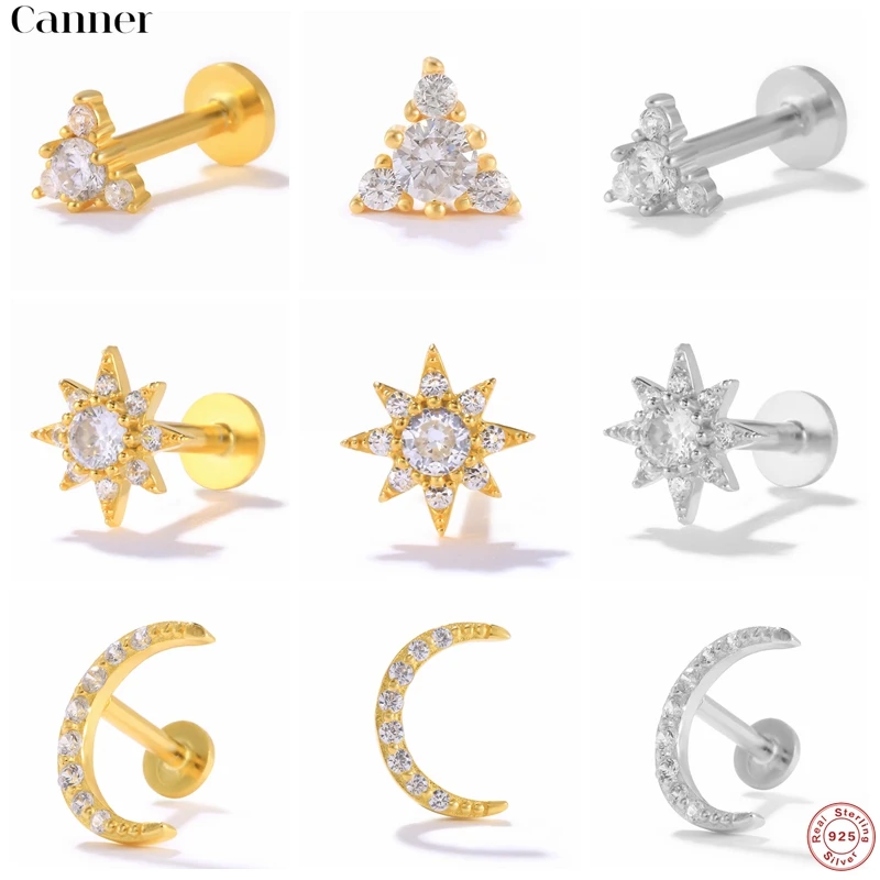CANNER 1 шт. 925 пробы Серебряный козелок пирсинг Луна молния в Носу Кольцо-гвоздик для губ пирсинг хрящевая спираль серьги ювелирные изделия для... 
CANNER 1 шт. 925 пробы Серебряный козелок пирсинг Луна молния в Носу Кольцо-гвоздик для губ пирсинг хрящевая спираль серьги ювелирные изделия для...